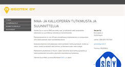 Desktop Screenshot of geotek.fi