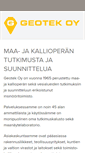 Mobile Screenshot of geotek.fi