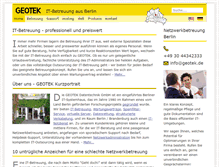 Tablet Screenshot of geotek.de